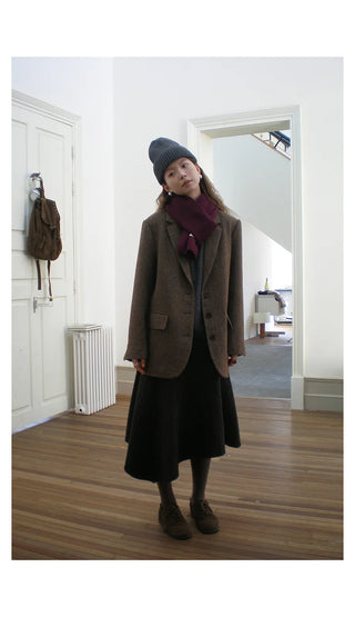 loop wool coat