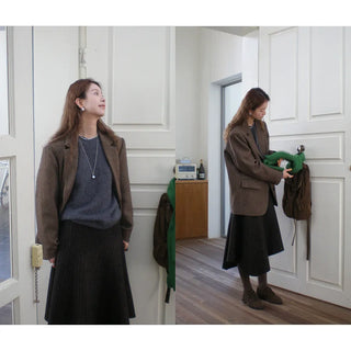 loop wool coat