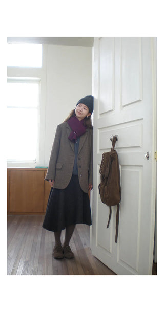 loop wool coat