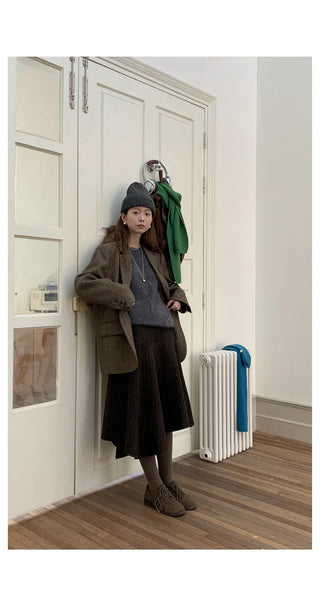 loop wool coat