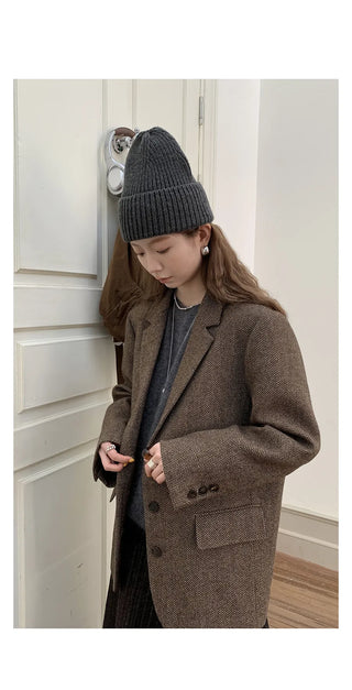 loop wool coat