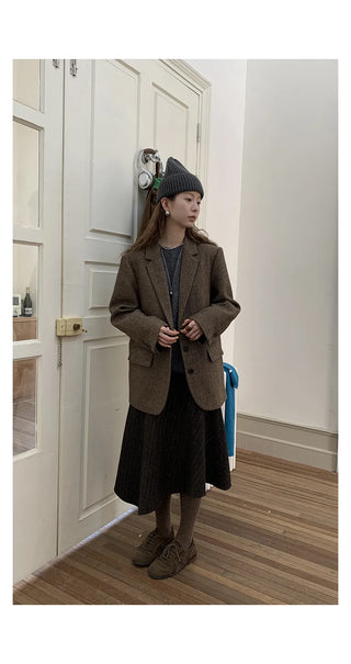 loop wool coat