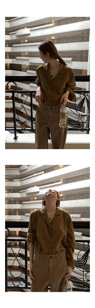 yellow corduroy shirt