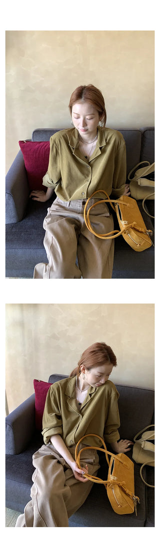 yellow corduroy shirt