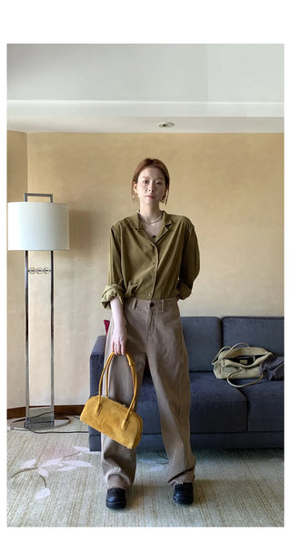 yellow corduroy shirt