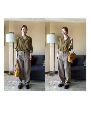 yellow corduroy shirt