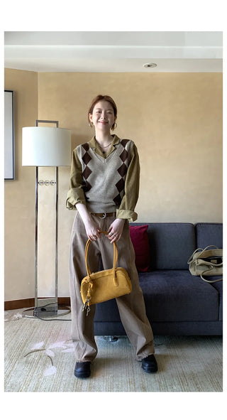 yellow corduroy shirt