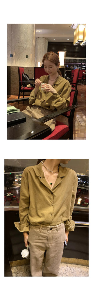 yellow corduroy shirt