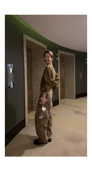 yellow corduroy shirt