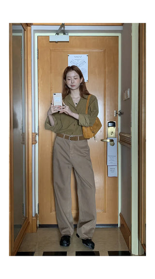 yellow corduroy shirt