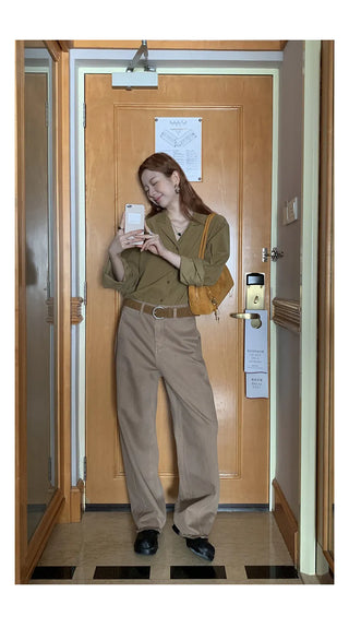 yellow corduroy shirt