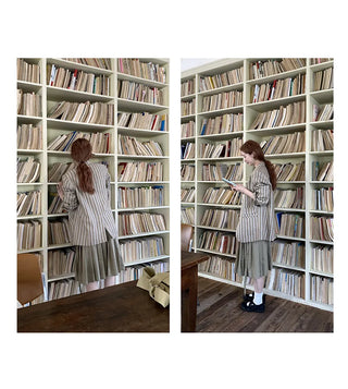 lace-up pleated skirt