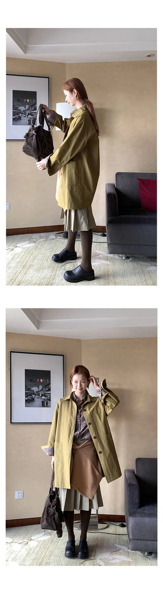 lace-up pleated skirt