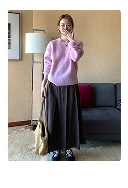 vertical stripe skirt