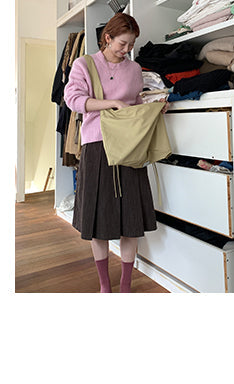 vertical stripe skirt