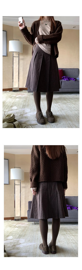 vertical stripe skirt