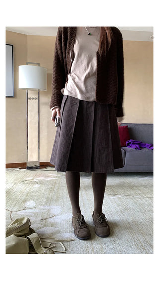 vertical stripe skirt