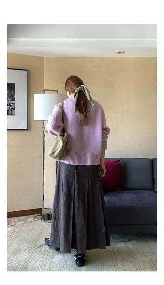 vertical stripe skirt