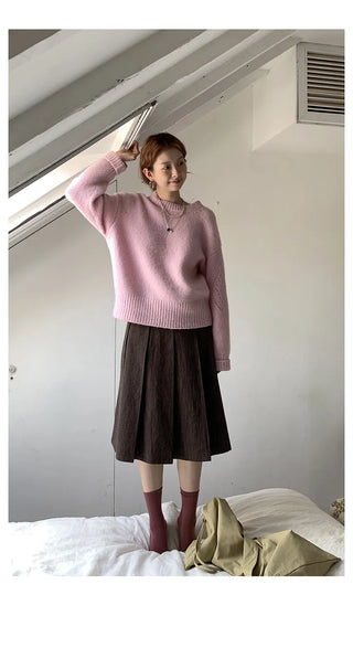 vertical stripe skirt