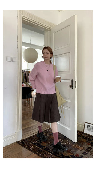 vertical stripe skirt