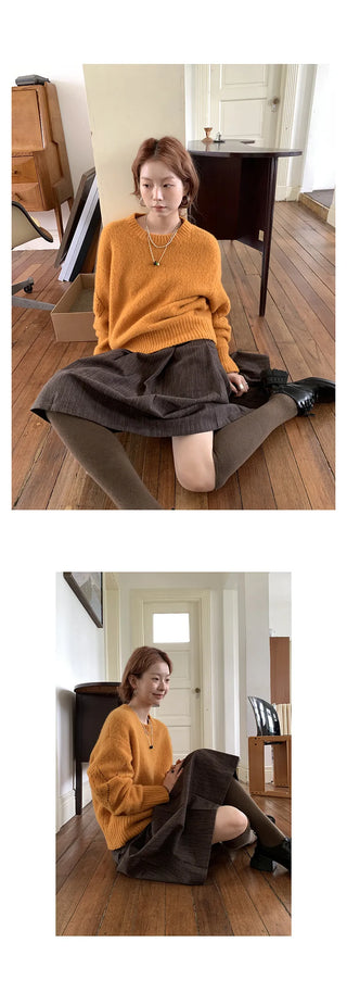 vertical stripe skirt