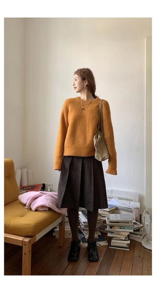 vertical stripe skirt