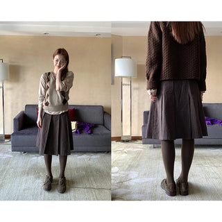 vertical stripe skirt