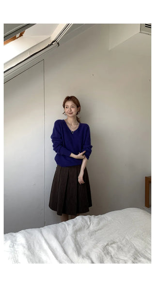 vertical stripe skirt