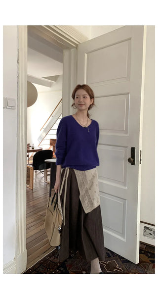 vertical stripe skirt