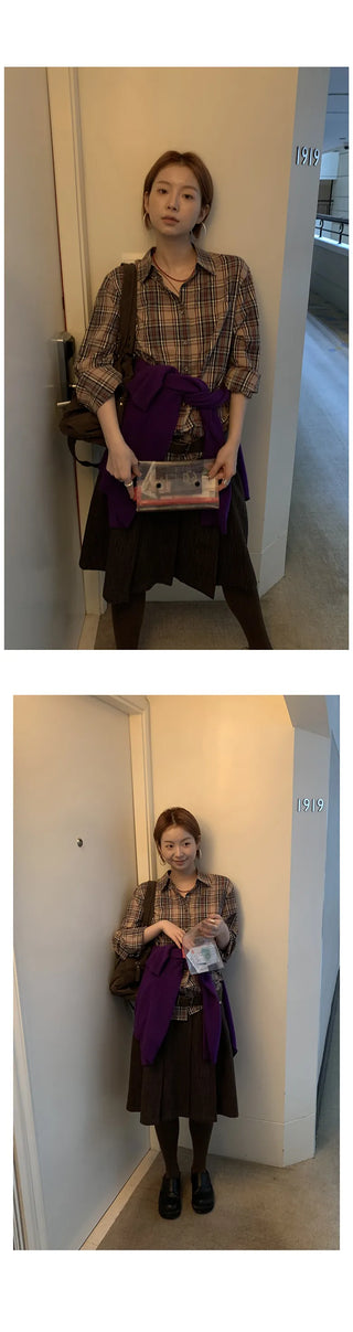 vertical stripe skirt