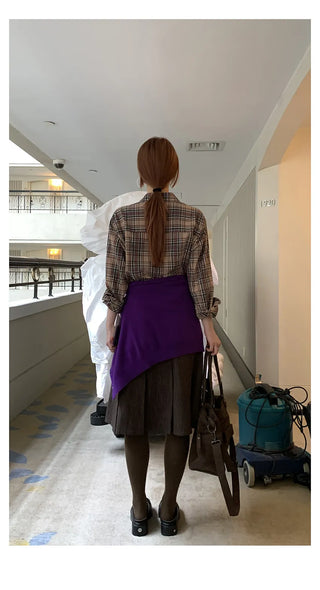 vertical stripe skirt