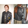 pu leather coat