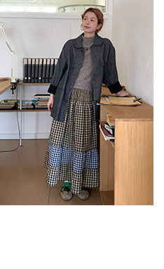 linen herringbone coat