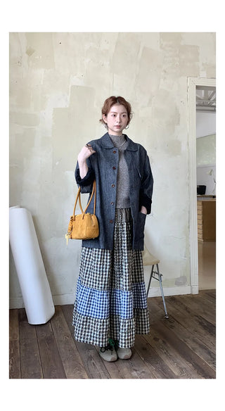 linen herringbone coat