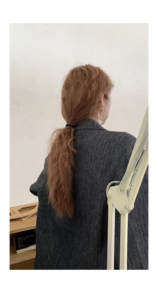 linen herringbone coat