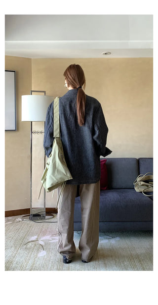 linen herringbone coat