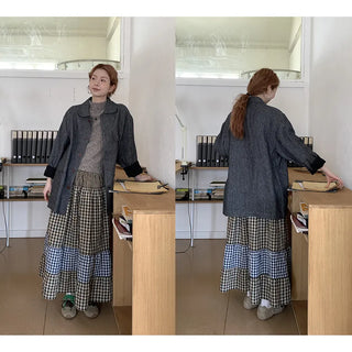 linen herringbone coat