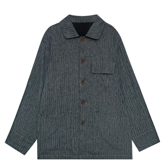 linen herringbone coat