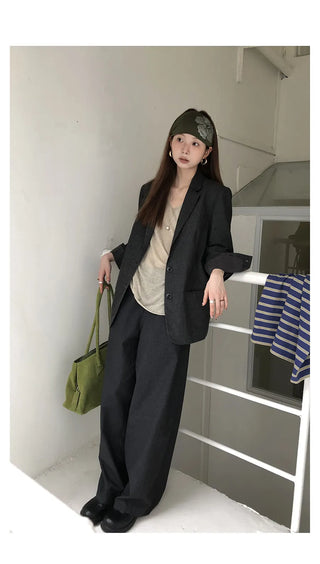 linen texture blazer