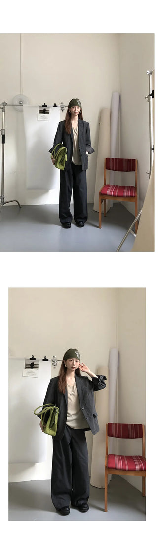 linen texture blazer