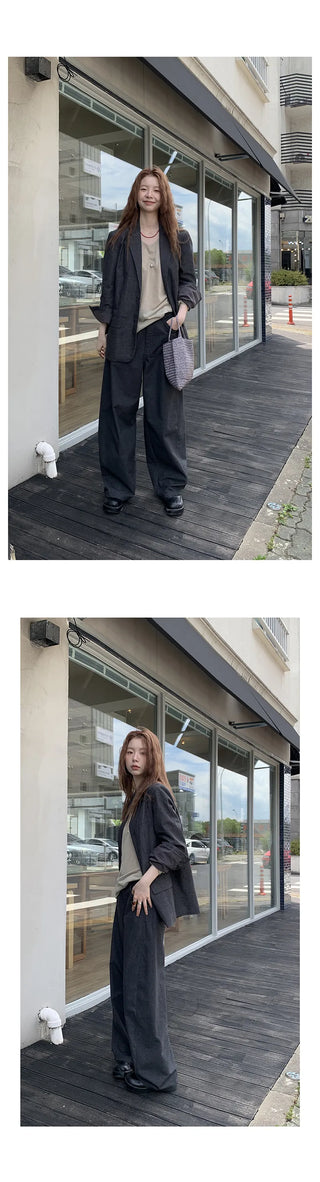 linen texture blazer