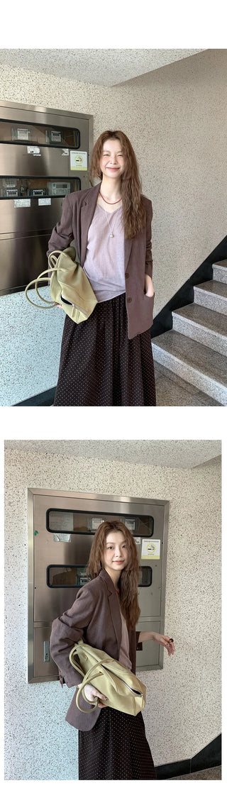 linen texture blazer