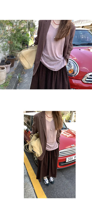 linen texture blazer