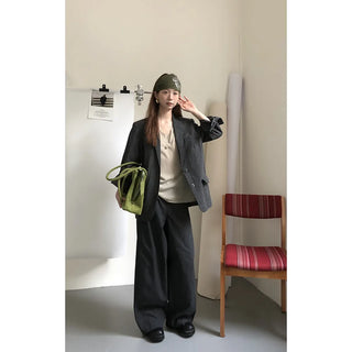 linen texture blazer