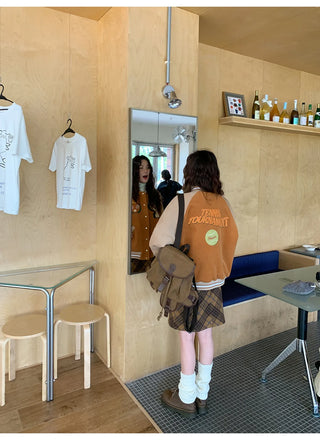 embroidery baseball jacket