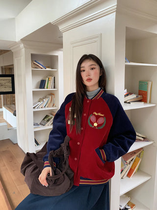 embroidery baseball jacket