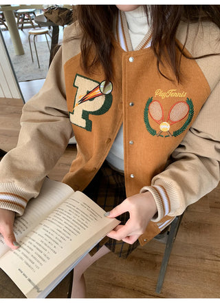 embroidery baseball jacket