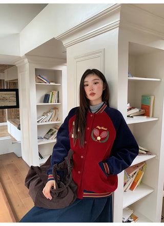 embroidery baseball jacket