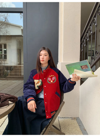 embroidery baseball jacket