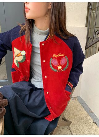 embroidery baseball jacket
